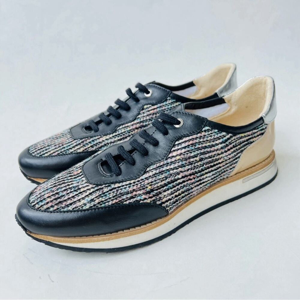 Aquatalia Leather by Marvin‎ K. 'Nahla' Sneaker Lace up Shoes Italy Size 8.5